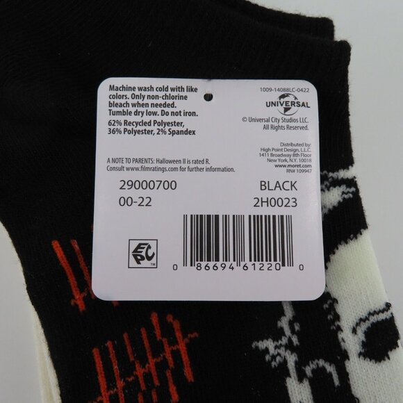 Halloween II Michael Myers Womens 4-10 No Show Socks Kill Count Horror Movie NEW - Picture 7 of 10